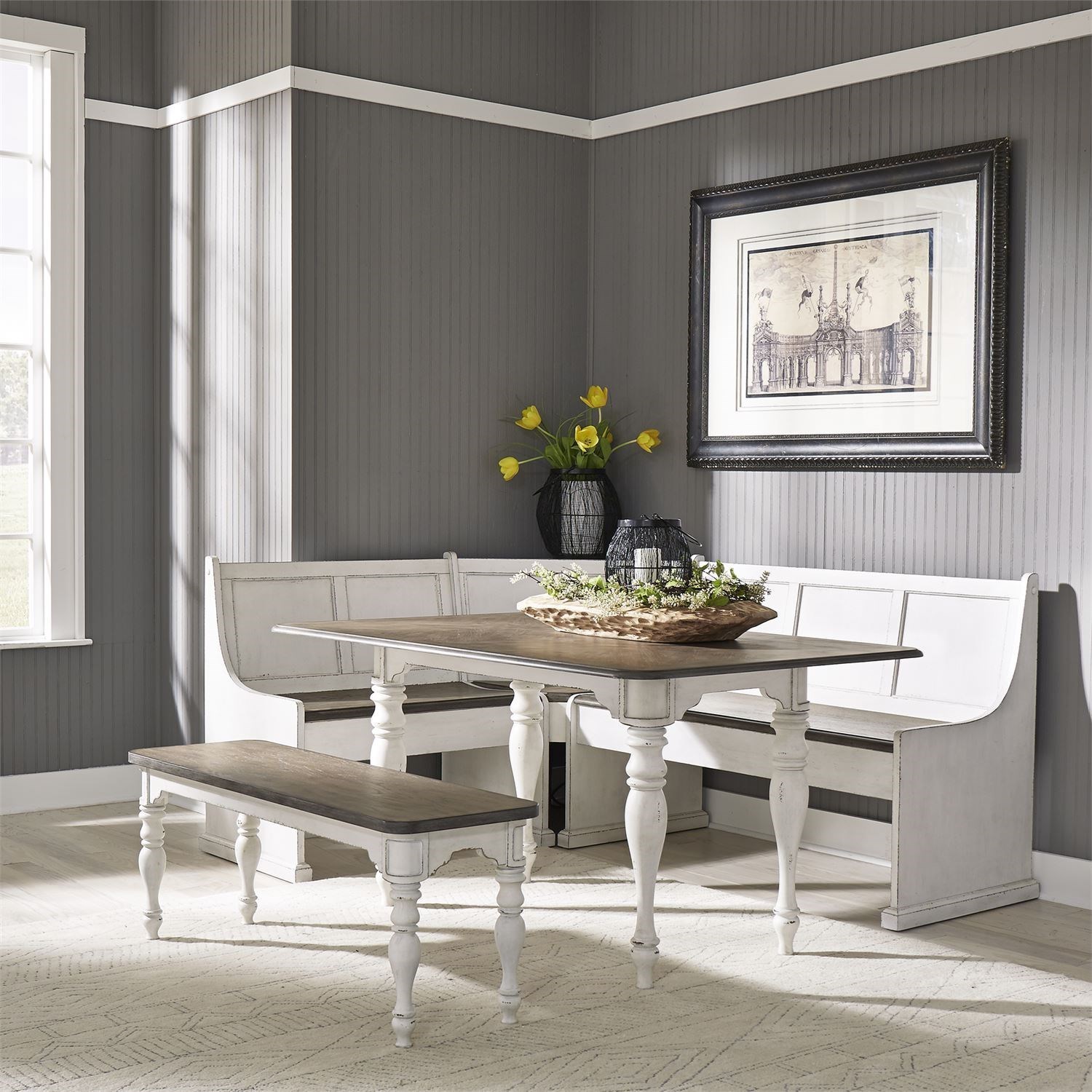 Magnolia manor store dining bench